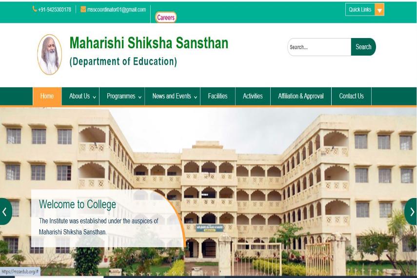  Maharishi Shiksha Sansthan  (Department of Education)